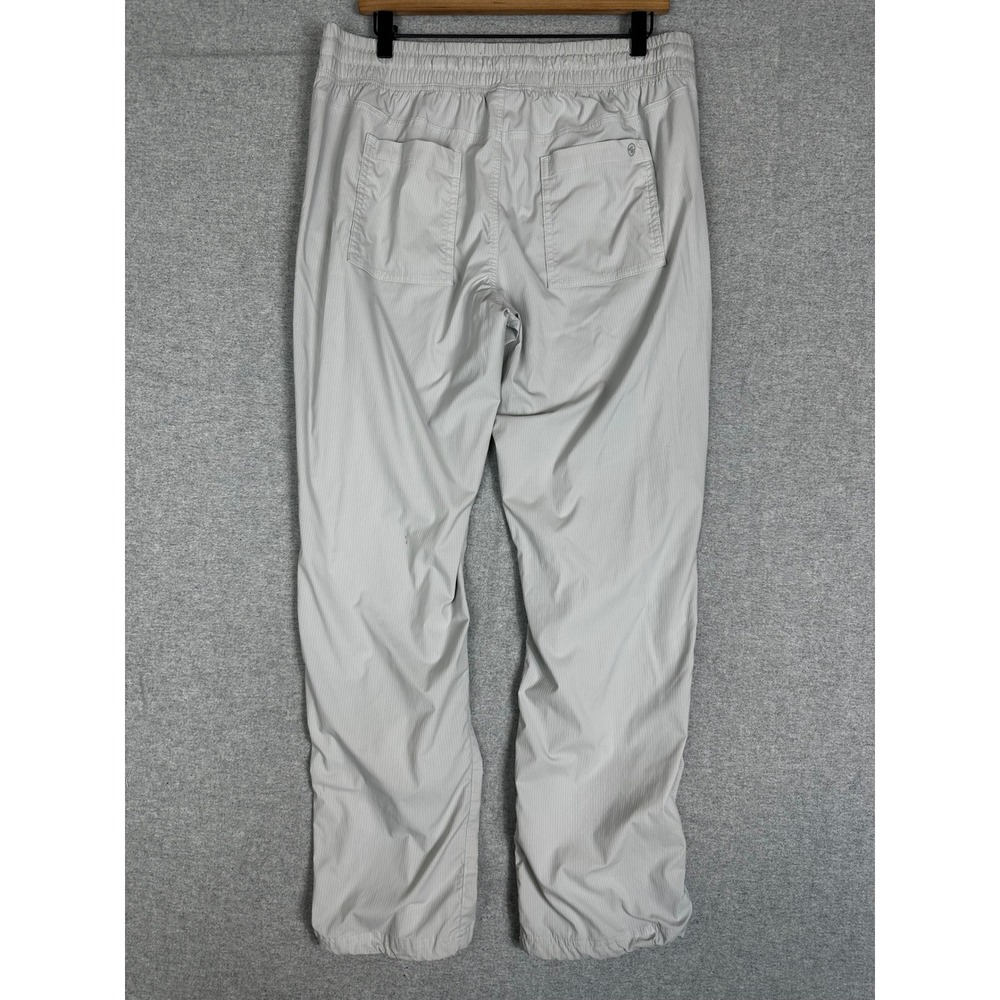 Eddie Bauer Travex Jogger Pants Womens L Gray Toggle Cuff Ruched Hiking Travel - Picture 2 of 13